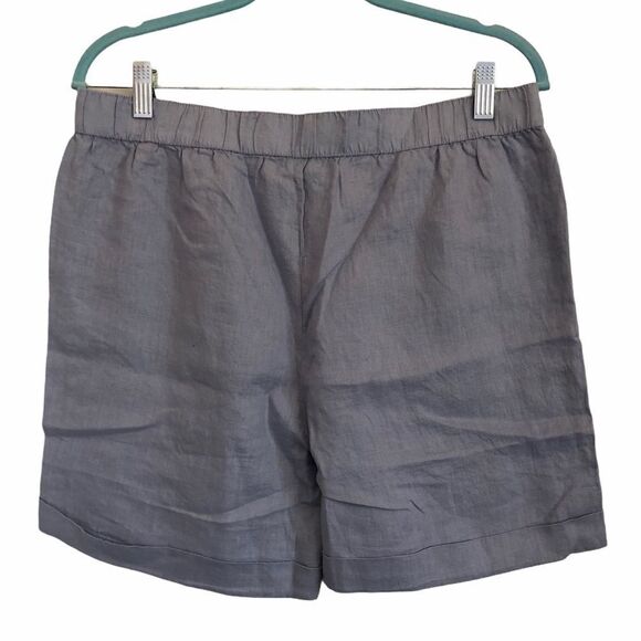 ELLEN TRACY Adjustable Drawstring Linen Shorts - Picture 6 of 8